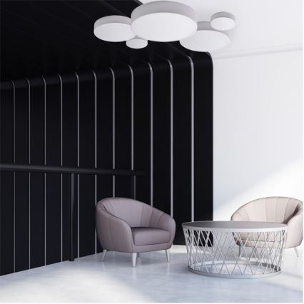 Brilagi - LED RGBW Stmívatelné stropní svítidlo CLARE 2xE27/9W/230V 2700-6500K pr. 30 cm Wi-Fi bílá