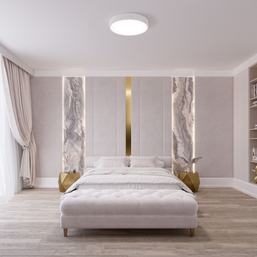 Brilagi - LED RGBW Stmívatelné stropní svítidlo CLARE 2xE27/9W/230V 2700-6500K pr. 30 cm Wi-Fi bílá