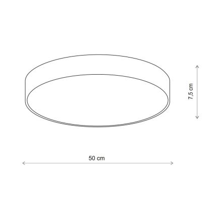 BRILAGI - LED RGBW Stmívatelné stropní svítidlo CLARE 4xE27/12W/230V 2700-6500K pr. 50 cm béžová