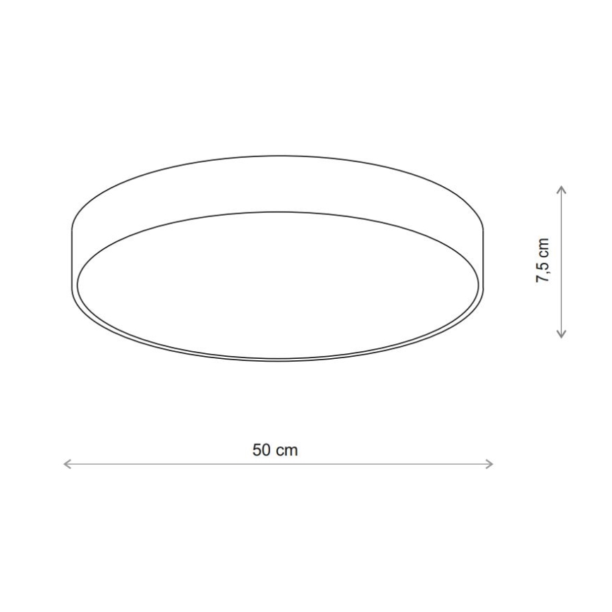 BRILAGI - LED RGBW Stmívatelné stropní svítidlo CLARE 4xE27/12W/230V 2700-6500K pr. 50 cm béžová
