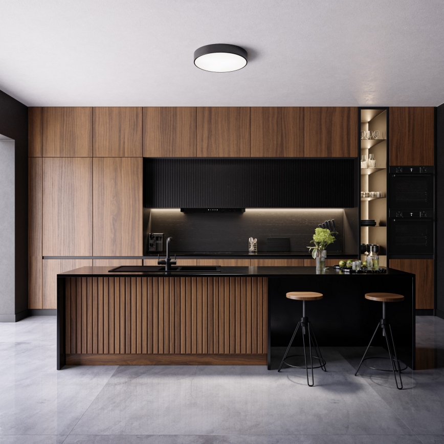 Brilagi - LED RGBW Stmívatelné stropní svítidlo CLARE 4xE27/9W/230V 2700-6500K pr. 50 cm Wi-Fi černá