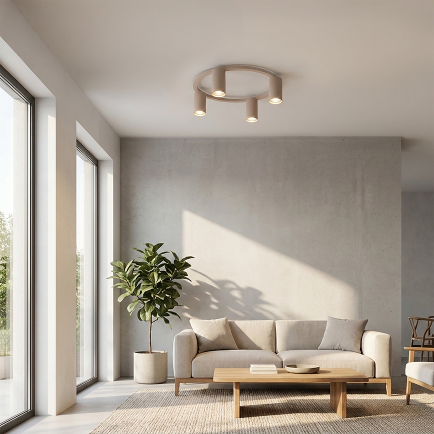 Brilagi - LED RGBW Stmívatelné stropní svítidlo SELE 4xGU10/6,5W/230V 2700-6500K béžová