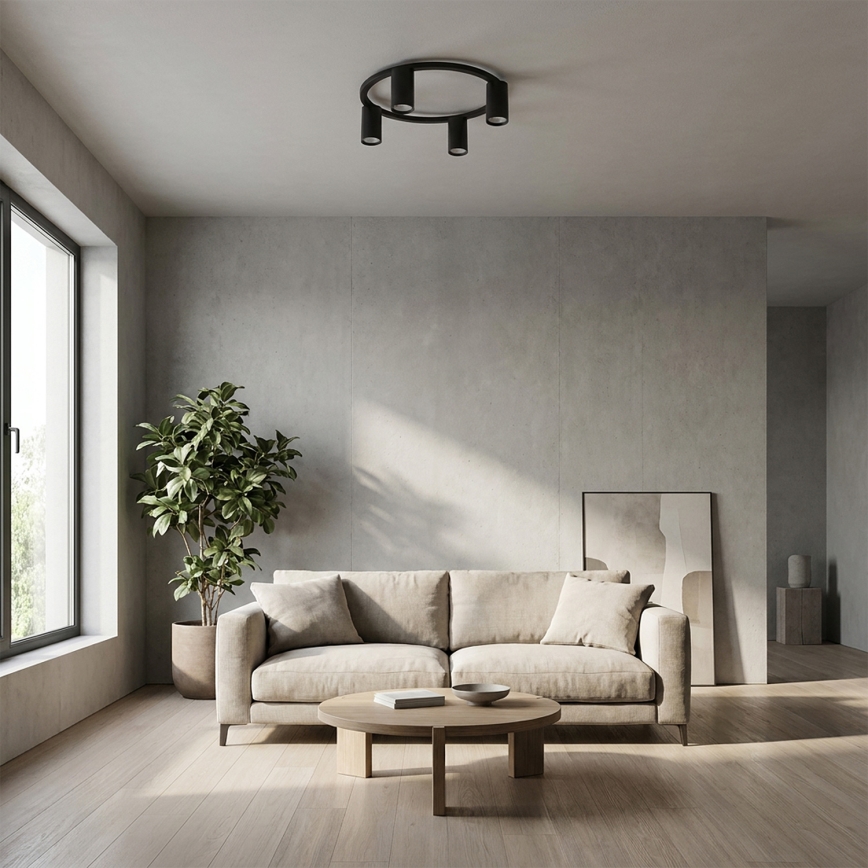 Brilagi - LED RGBW Stmívatelné stropní svítidlo SELE 4xGU10/6,5W/230V 2700-6500K černá