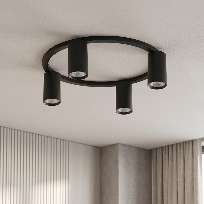 Brilagi - LED RGBW Stmívatelné stropní svítidlo SELE 4xGU10/6,5W/230V 2700-6500K černá
