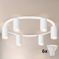 Brilagi - LED RGBW Stmívatelné stropní svítidlo SELE 6xGU10/6,5W/230V 2700-6500K bílá + dálkové ovládání