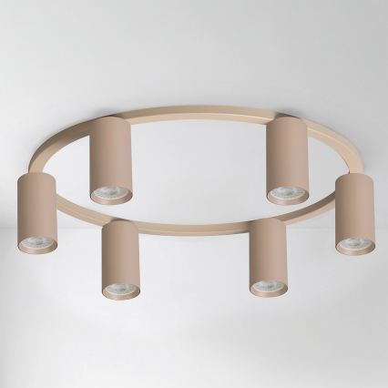 Brilagi - LED RGBW Stmívatelné stropní svítidlo SELE 6xGU10/6,5W/230V 2700-6500K béžová + dálkové ovládání
