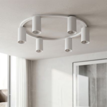 Brilagi - LED RGBW Stmívatelné stropní svítidlo SELE 6xGU10/6,5W/230V 2700-6500K bílá + dálkové ovládání