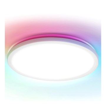 Brilagi - LED RGBW Stmívatelné stropní svítidlo VIBE LED/24W/230V 3000-6500K pr. 26 cm bílá + dálkové ovládání