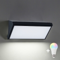 BRILAGI - LED RGBW Stmívatelné venkovní nástěnné svítidlo TRIANGLE 1xE27/12W/230V 2700-6500K IP65 černá
