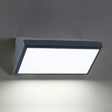 Brilagi - LED RGBW Stmívatelné venkovní nástěnné svítidlo TRIANGLE 1xE27/15W/230V 2700-6500K IP65 antracit