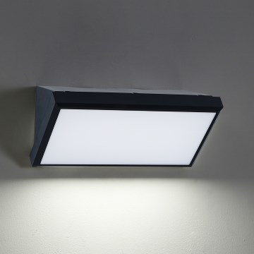 Brilagi - LED RGBW Stmívatelné venkovní nástěnné svítidlo TRIANGLE 1xE27/15W/230V 2700-6500K IP65 černá