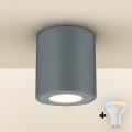 Brilagi - LED RGBW Stmívatelné venkovní svítidlo MIA 1xGU10/4,8W/230V 3000K 84x80 mm antracit IP54 + dálkové ovládání