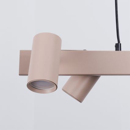 Brilagi - LED RGBW Stmívatelný lustr na lanku SELE 4xGU10/6,5W/230V 2700-6500K béžová