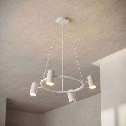 Brilagi - LED RGBW Stmívatelný lustr na lanku SELE 4xGU10/6,5W/230V 2700-6500K bílá