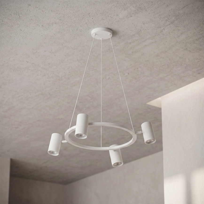 Brilagi - LED RGBW Stmívatelný lustr na lanku SELE 4xGU10/6,5W/230V 2700-6500K bílá