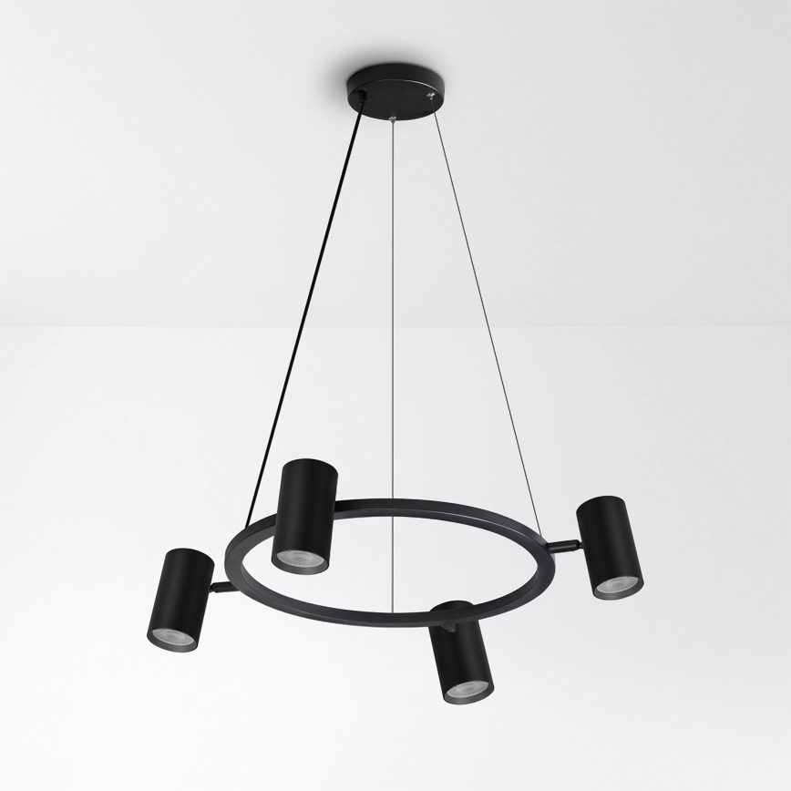 Brilagi - LED RGBW Stmívatelný lustr na lanku SELE 4xGU10/6,5W/230V 2700-6500K černá