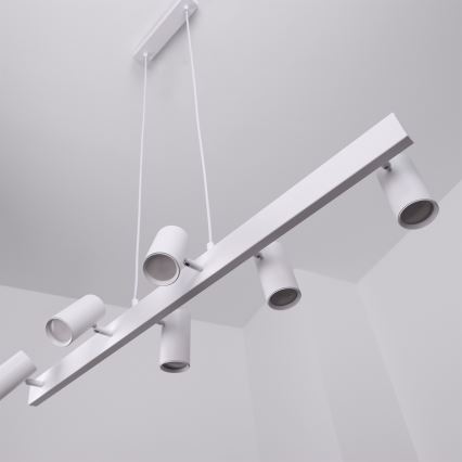 Brilagi - LED RGBW Stmívatelný lustr na lanku SELE 6xGU10/6,5W/230V 2700-6500K bílá + dálkové ovládání