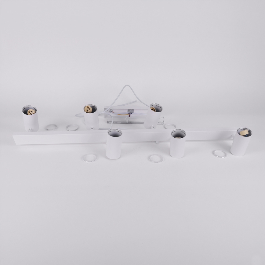 Brilagi - LED RGBW Stmívatelný lustr na lanku SELE 6xGU10/6,5W/230V 2700-6500K bílá + dálkové ovládání