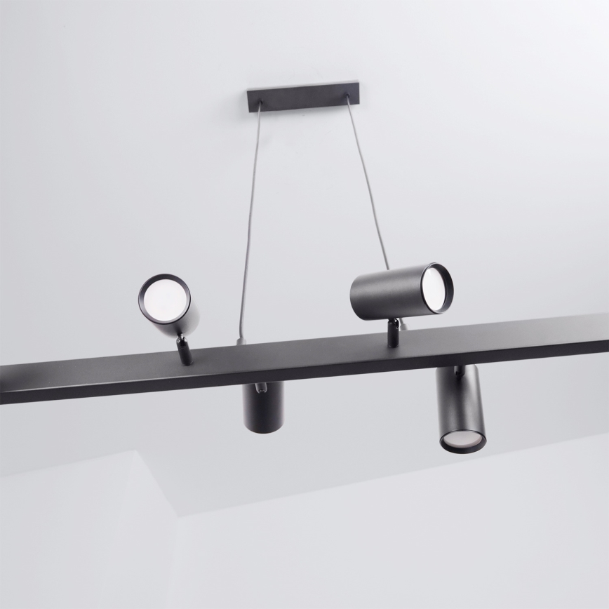 Brilagi - LED RGBW Stmívatelný lustr na lanku SELE 6xGU10/6,5W/230V 2700-6500K černá + dálkové ovládání