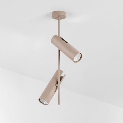 Brilagi - LED RGBW Stmívatelný lustr na tyči BRANCH 2xGU10/6,5W/230V 2700-6500K béžová
