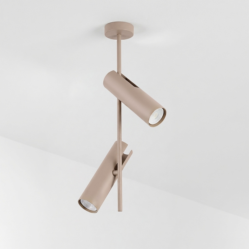 Brilagi - LED RGBW Stmívatelný lustr na tyči BRANCH 2xGU10/6,5W/230V 2700-6500K béžová