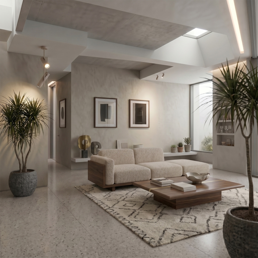 Brilagi - LED RGBW Stmívatelný lustr na tyči BRANCH 2xGU10/6,5W/230V 2700-6500K béžová