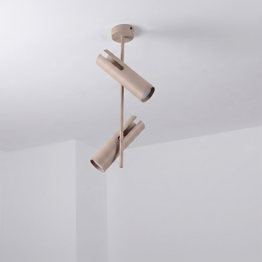 Brilagi - LED RGBW Stmívatelný lustr na tyči BRANCH 2xGU10/6,5W/230V 2700-6500K béžová
