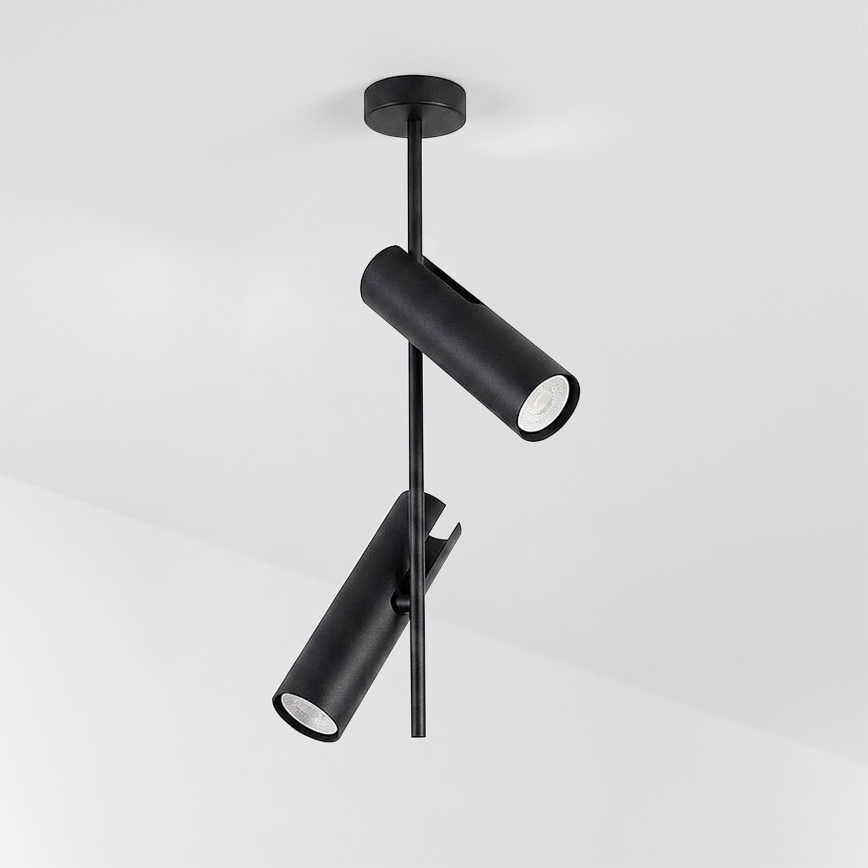 Brilagi - LED RGBW Stmívatelný lustr na tyči BRANCH 2xGU10/6,5W/230V 2700-6500K černá