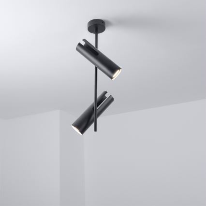 Brilagi - LED RGBW Stmívatelný lustr na tyči BRANCH 2xGU10/6,5W/230V 2700-6500K černá