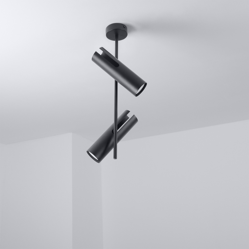 Brilagi - LED RGBW Stmívatelný lustr na tyči BRANCH 2xGU10/6,5W/230V 2700-6500K černá