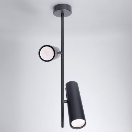 Brilagi - LED RGBW Stmívatelný lustr na tyči BRANCH 2xGU10/6,5W/230V 2700-6500K černá