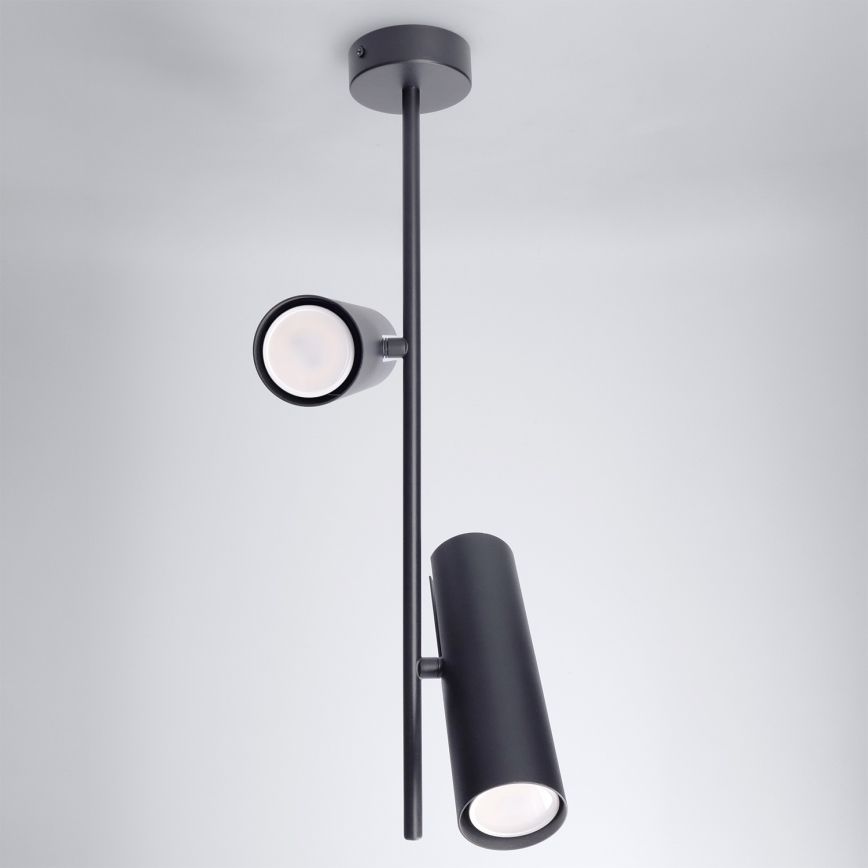 Brilagi - LED RGBW Stmívatelný lustr na tyči BRANCH 2xGU10/6,5W/230V 2700-6500K černá