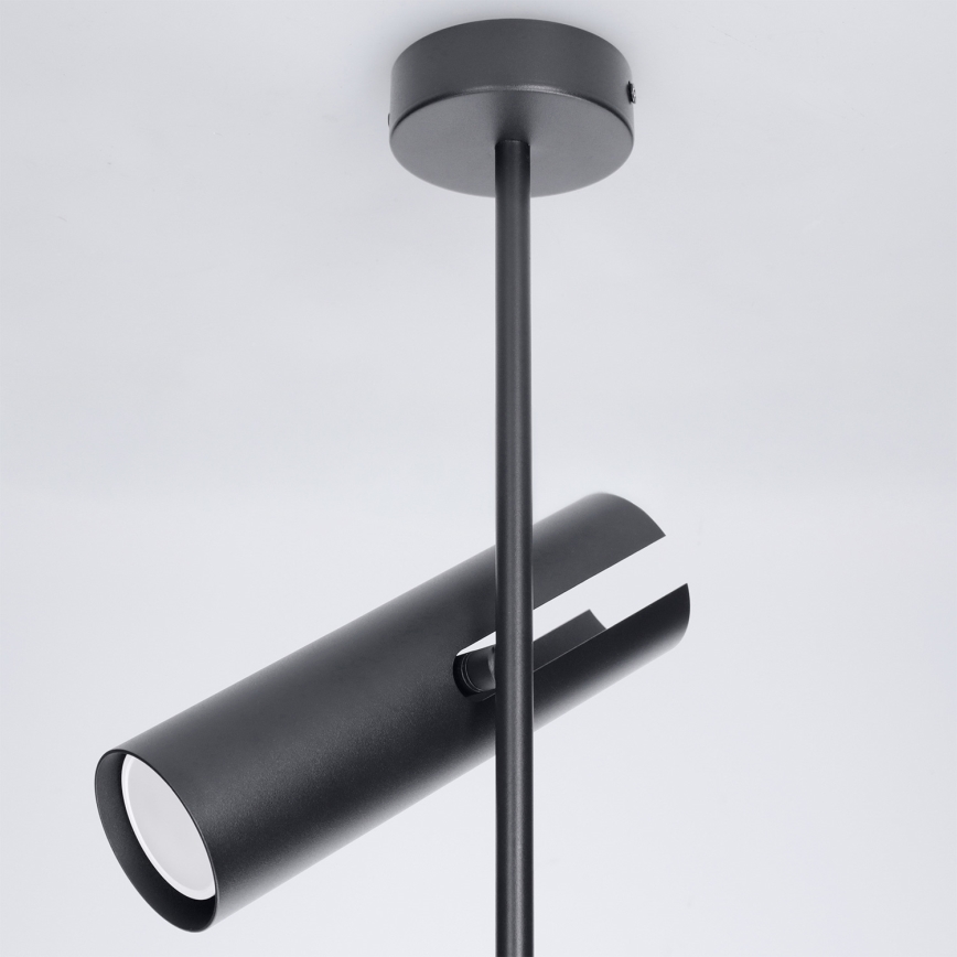 Brilagi - LED RGBW Stmívatelný lustr na tyči BRANCH 2xGU10/6,5W/230V 2700-6500K černá
