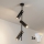 Brilagi - LED RGBW Stmívatelný lustr na tyči BRANCH 3xGU10/6,5W/230V 2700-6500K černá