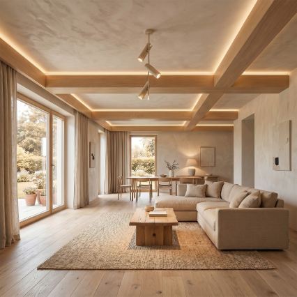 Brilagi - LED RGBW Stmívatelný lustr na tyči BRANCH 3xGU10/6,5W/230V 2700-6500K béžová