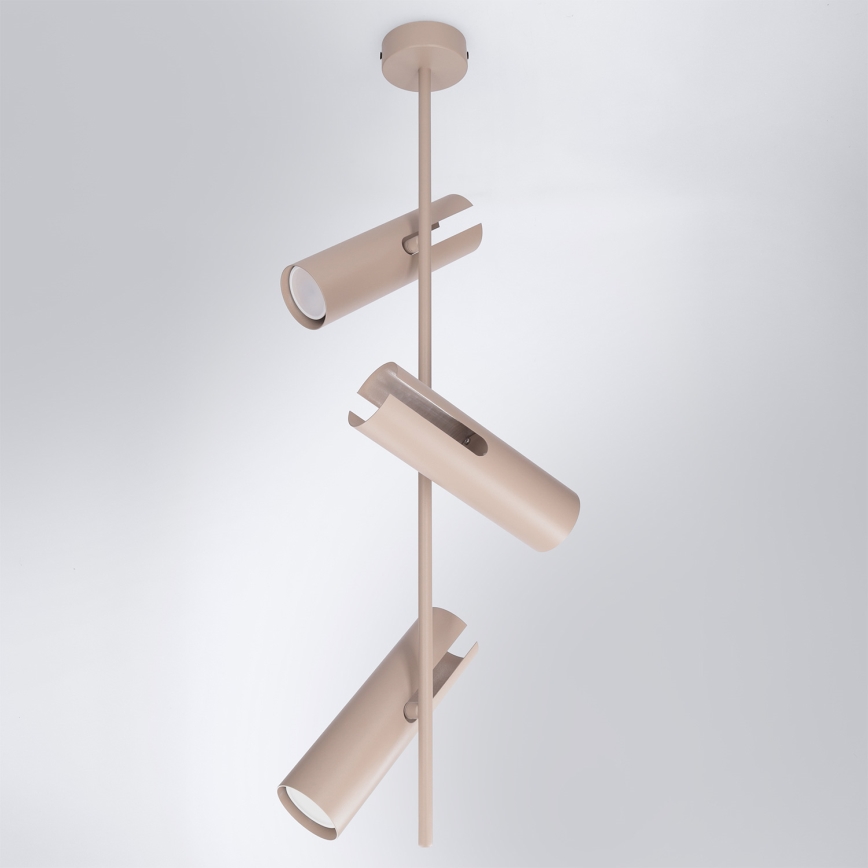 Brilagi - LED RGBW Stmívatelný lustr na tyči BRANCH 3xGU10/6,5W/230V 2700-6500K béžová