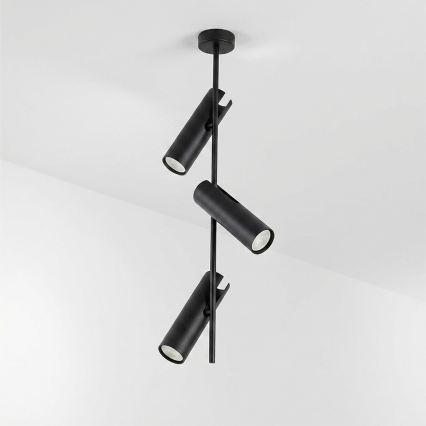 Brilagi - LED RGBW Stmívatelný lustr na tyči BRANCH 3xGU10/6,5W/230V 2700-6500K černá