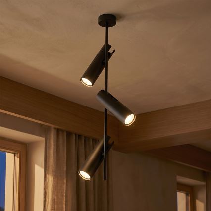 Brilagi - LED RGBW Stmívatelný lustr na tyči BRANCH 3xGU10/6,5W/230V 2700-6500K černá