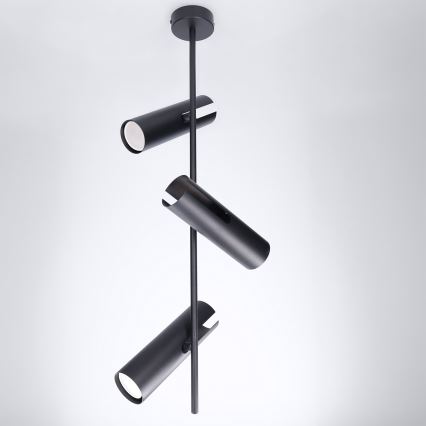 Brilagi - LED RGBW Stmívatelný lustr na tyči BRANCH 3xGU10/6,5W/230V 2700-6500K černá