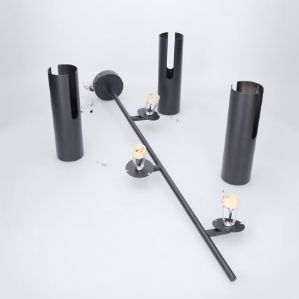 Brilagi - LED RGBW Stmívatelný lustr na tyči BRANCH 3xGU10/6,5W/230V 2700-6500K černá