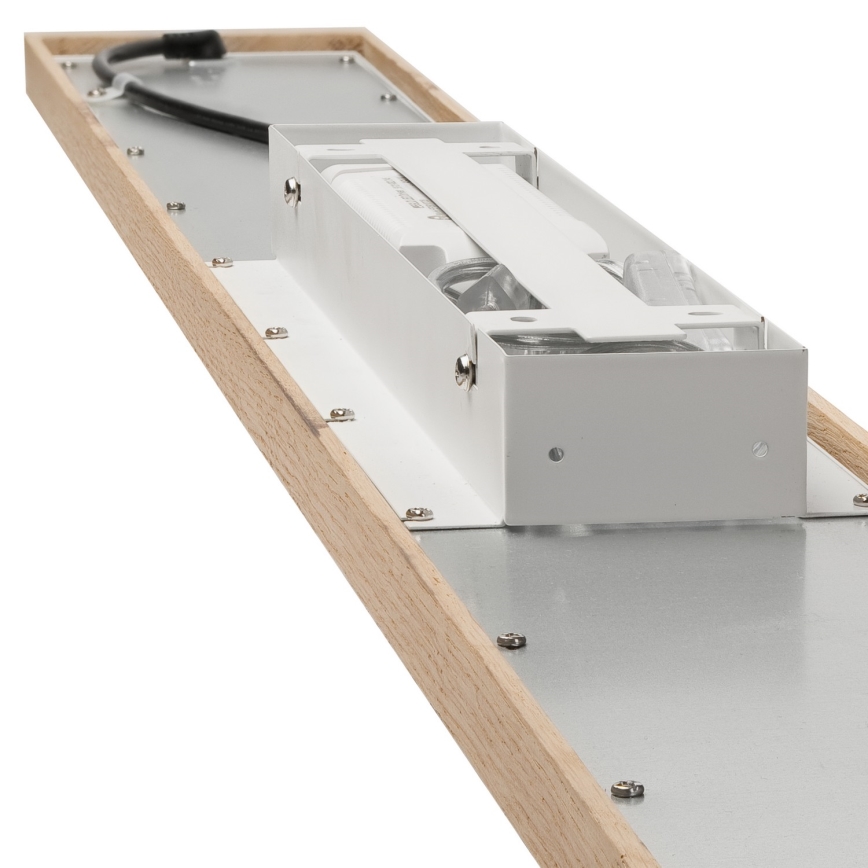 Brilagi - LED RGBW Stmívatelný panel WOODY FRAME LED/34W/230V 11,5x123 cm 2700-6500K dub + dálkové ovládání
