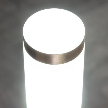 BRILAGI - LED RGBW Stmívatelná venkovní lampa ELIA 1xE27/6,5W/230V 2700-6500K IP44 Wi-Fi 100 cm matný chrom