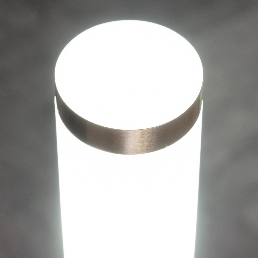 BRILAGI - LED RGBW Stmívatelná venkovní lampa ELIA 1xE27/6,5W/230V 2700-6500K IP44 Wi-Fi 100 cm matný chrom