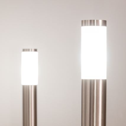 BRILAGI - LED RGBW Stmívatelná venkovní lampa ELIA 1xE27/6,5W/230V 2700-6500K IP44 Wi-Fi 100 cm matný chrom