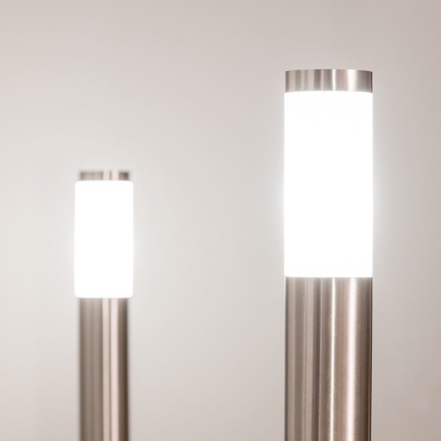 BRILAGI - LED RGBW Stmívatelná venkovní lampa ELIA 1xE27/6,5W/230V 2700-6500K IP44 Wi-Fi 100 cm matný chrom