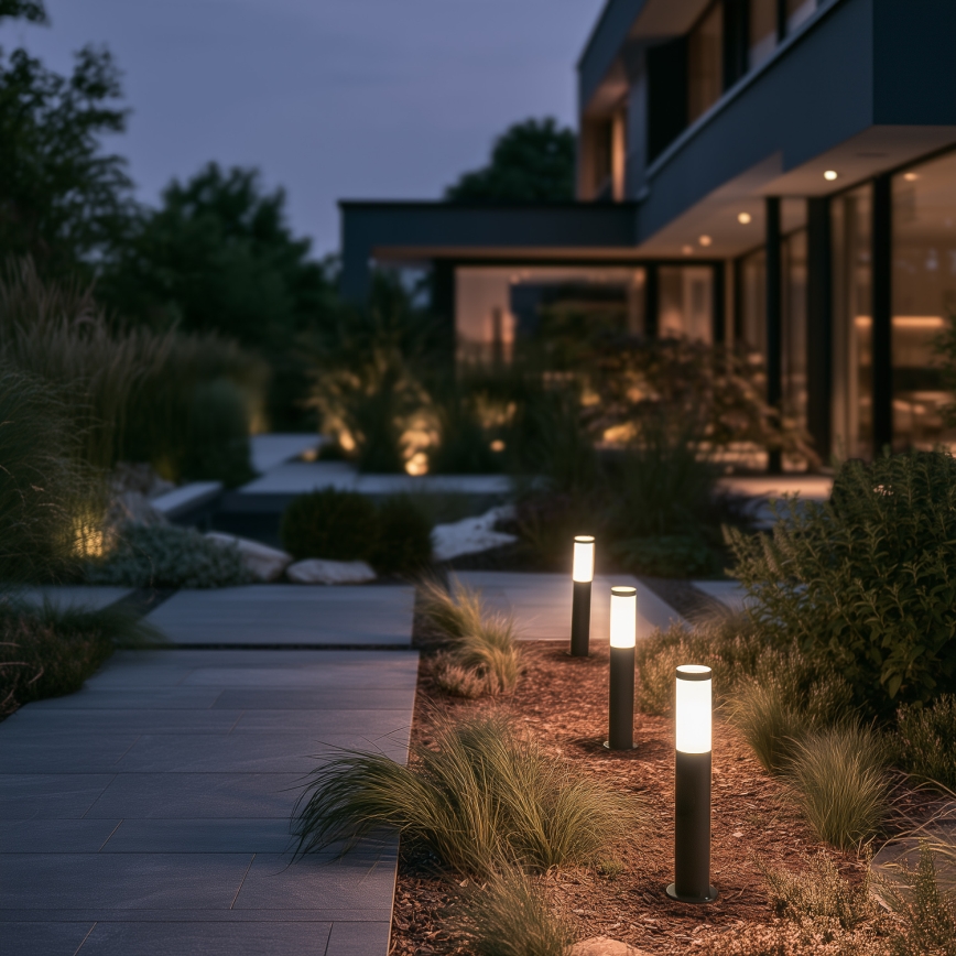 BRILAGI - LED RGBW Stmívatelná venkovní lampa ELIA 1xE27/6,5W/230V 2700-6500K IP44 Wi-Fi 50 cm antracit