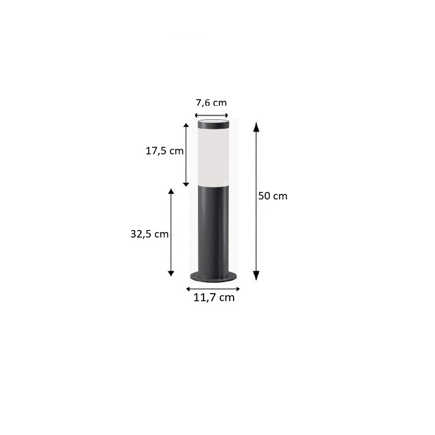 BRILAGI - LED RGBW Stmívatelná venkovní lampa ELIA 1xE27/6,5W/230V 2700-6500K IP44 Wi-Fi 50 cm antracit