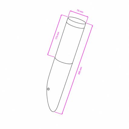 BRILAGI - LED RGBW Stmívatelná venkovní nástěnná lampa ELIA 1xE27/6,5W/230V 2700-6500K IP44 Wi-Fi antracit