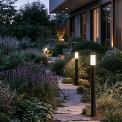 BRILAGI - LED RGBW Stmívatelná venkovní lampa ELIA 1xE27/6,5W/230V 2700-6500K IP44 Wi-Fi 100 cm antracit