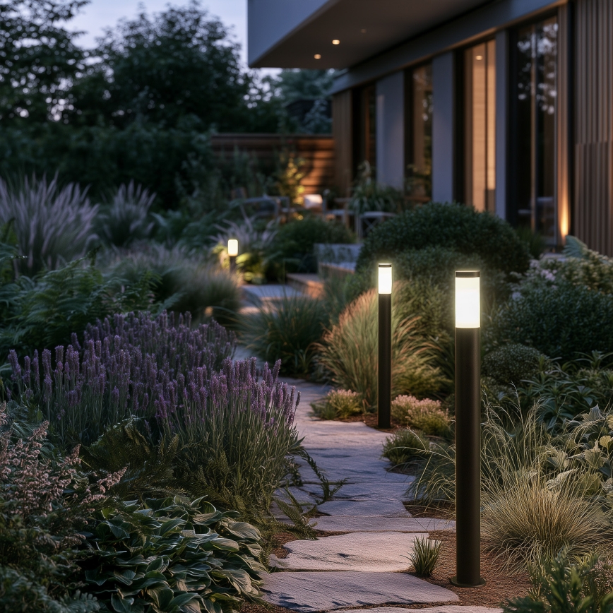 BRILAGI - LED RGBW Stmívatelná venkovní lampa ELIA 1xE27/6,5W/230V 2700-6500K IP44 Wi-Fi 100 cm antracit